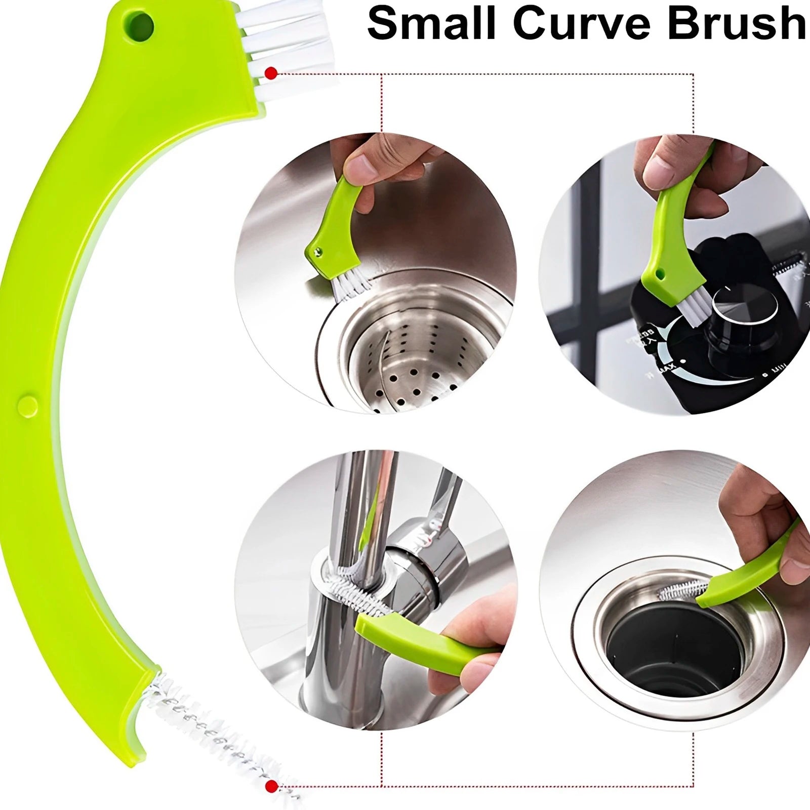 9 Pack Groove Cleaner Brush Set Multipurpose Hand-Held Cleaning Brush Deep Cleaning Reusable Tile Joint Scrub Brush