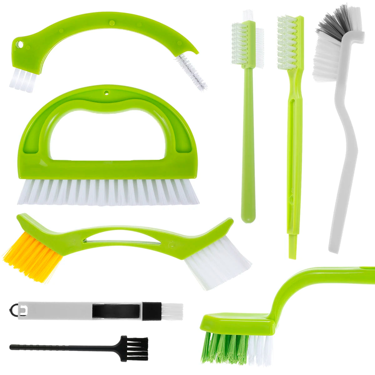 9 Pack Groove Cleaner Brush Set Multipurpose Hand-Held Cleaning Brush Deep Cleaning Reusable Tile Joint Scrub Brush